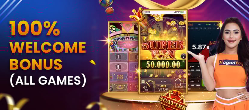 100% Welcome Bonus (All Games)